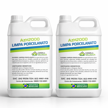 KIT 2 LIMPA PISOS 5L AzH2000 - LIMPA PORCELANATO